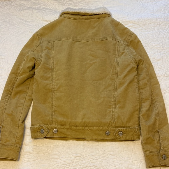 John Galt Brandy Melville Tan Cream Sherpa-Lined Jacket | One-Size S/M - Picture 7 of 11